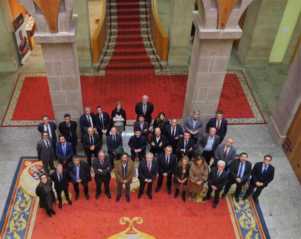O Consello Asesor da Confederación de Empresarios de Pontevedra visita o Parlamento de Galicia